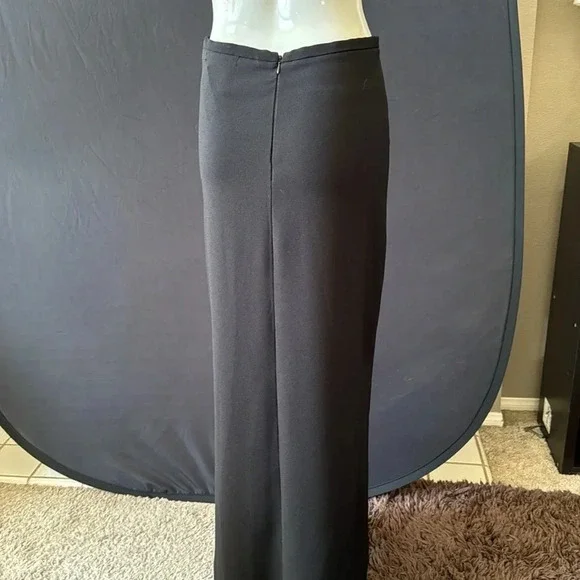 NWT bisoi- bisou Michele bohbot black maxi skirt size 6 deadstock